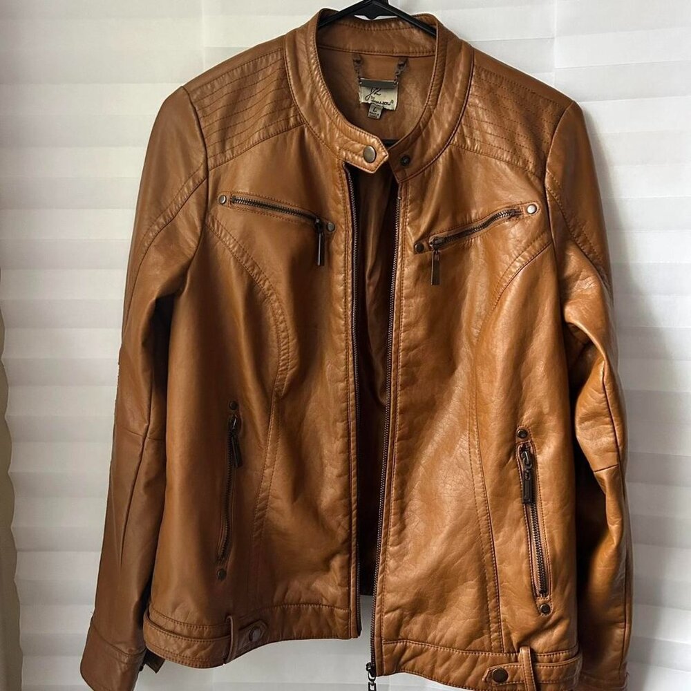 Brown J2 by JouJou Faux Leather Jacket